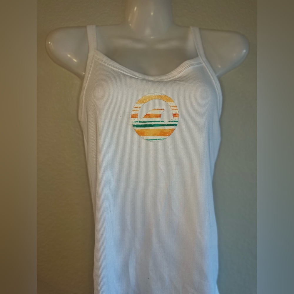 Hand sewn wave tank top